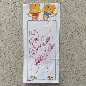 Jessica Collins Signed Inscribed Note Paper TV The Young And The Restless Loving